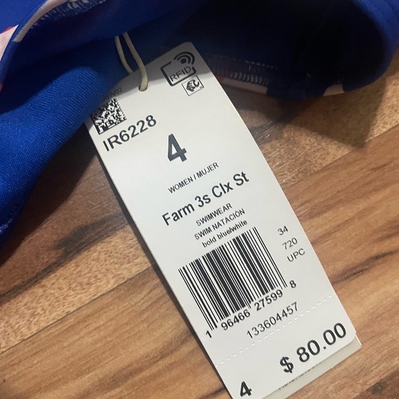 NWT Adidas Women's One-Piece Swimsuit Sz 4 - Picture 3 of 9